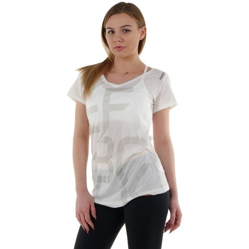 Clothing Women Short-sleeved t-shirts Reebok Sport Graphic 2 White