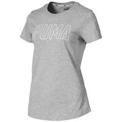 Clothing Women Short-sleeved t-shirts Puma Athletics Logo Grey