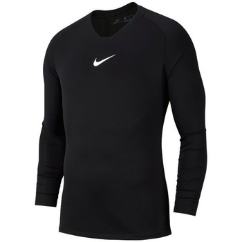 Clothing Men Long sleeved tee-shirts Nike Dry Park First Layer Black