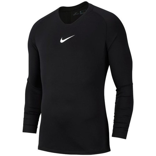 Clothing Men Short-sleeved t-shirts Nike Dry Park First Layer Black, White