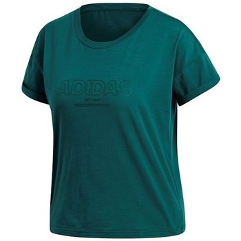 Clothing Women Short-sleeved t-shirts adidas Originals Ess Allcap Tee Green