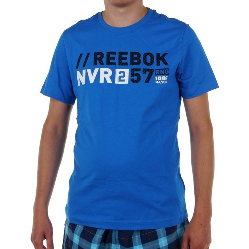 Clothing Men Short-sleeved t-shirts Reebok Sport Actron Graphic Blue