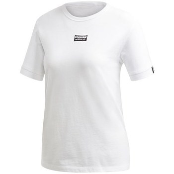 Clothing Women Short-sleeved t-shirts adidas Originals Vocal T White
