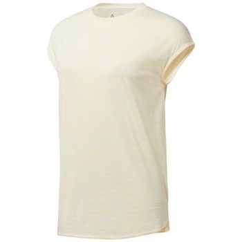 Clothing Women Short-sleeved t-shirts Reebok Sport EL Marble Tee Beige