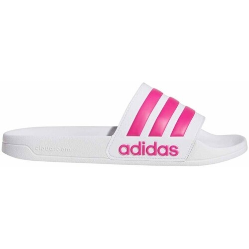 Shoes Women Flip flops adidas Originals Adilette Shower Pink, White