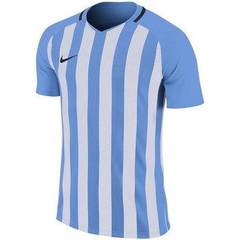 Clothing Men Short-sleeved t-shirts Nike Striped Division Jersey Iii White, Light blue