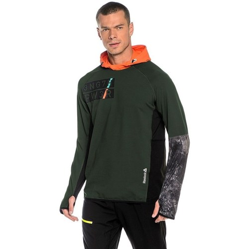 Clothing Men Sweaters Reebok Sport DT Stretch Oth Z Green, Orange
