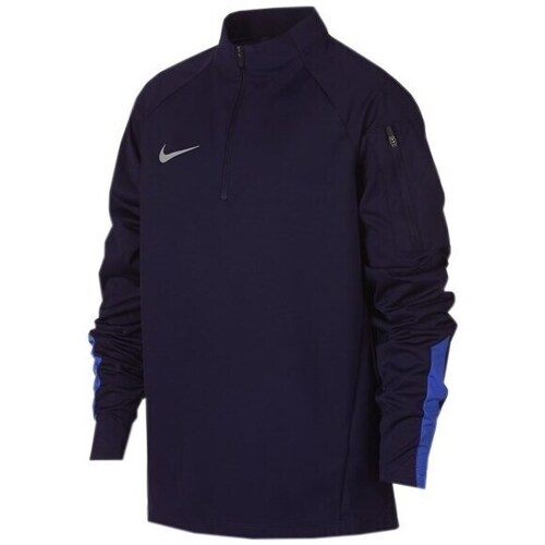 Clothing Boy Sweaters Nike Shield Squad Drill Top Violet, Navy blue