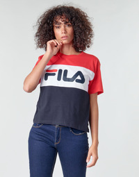 Clothing Women Short-sleeved t-shirts Fila ALLISON Marine / Red / White