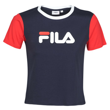 Clothing Women Short-sleeved t-shirts Fila SALOME Marine / Red