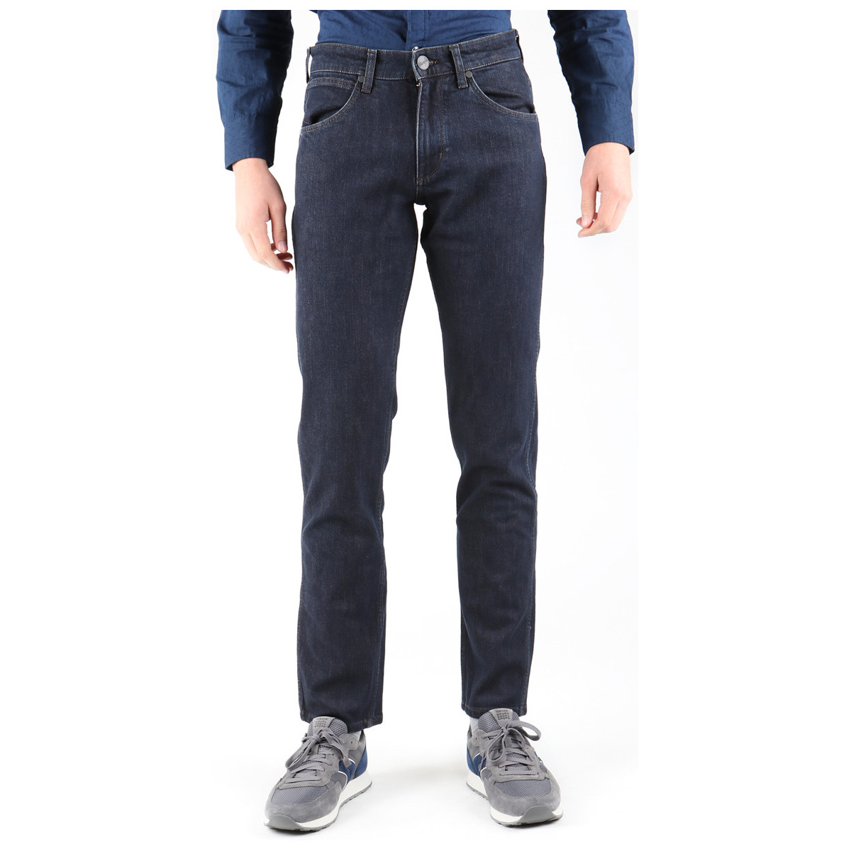 Clothing Men Straight jeans Wrangler Greensborg W15QBR77S Grey