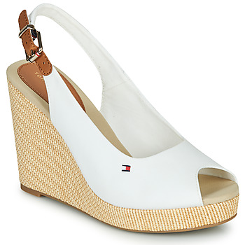 Shoes Women Sandals Tommy Hilfiger ICONIC ELENA SLING BACK WEDGE White