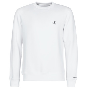 Clothing Men Sweaters Calvin Klein Jeans CK ESSENTIAL REG CN White