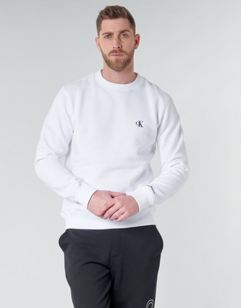 Clothing Men Sweaters Calvin Klein Jeans CK ESSENTIAL REG CN White