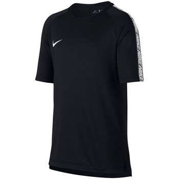 Clothing Boy Short-sleeved t-shirts Nike Breathe Squad Y Black