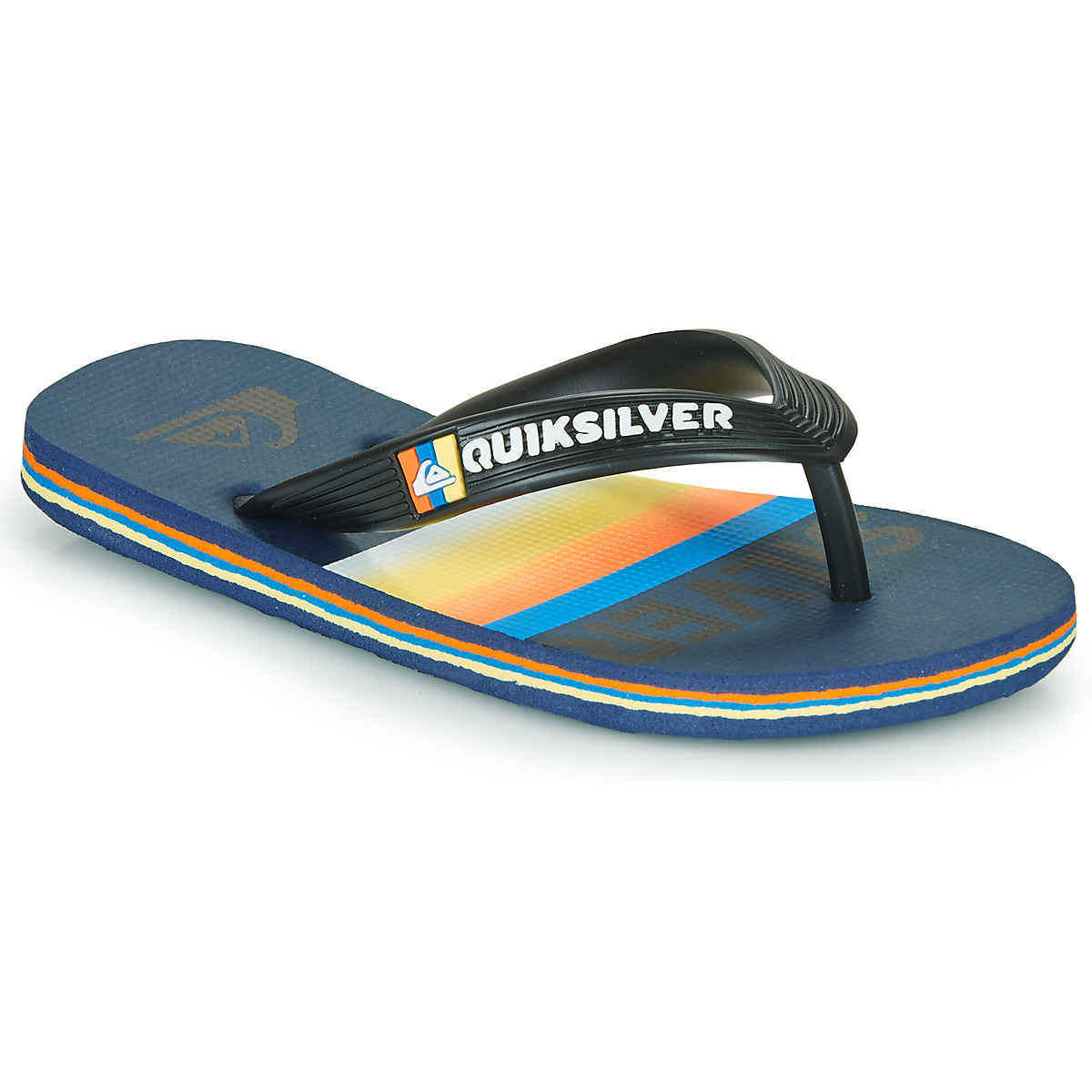 quiksilver  molokai slab  boys's children's flip flops / sandals in blue