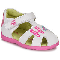 Shoes Girl Sandals Agatha Ruiz de la Prada HAPPY White / Pink