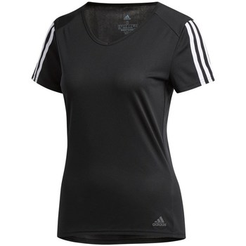 Clothing Women Short-sleeved t-shirts adidas Originals Run 3S Tee W Black