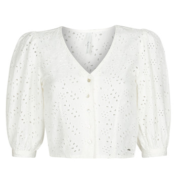 Clothing Women Tops / Blouses Pepe jeans CLAUDIE White