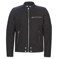 Clothing Men Leather jackets / Imitation leather Diesel J-GLORY Black