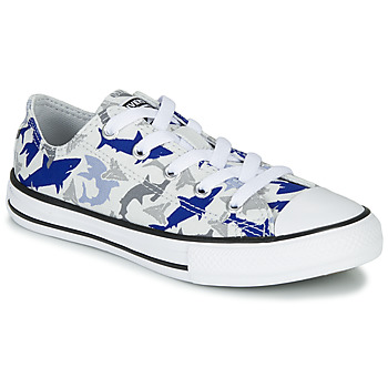 Shoes Boy Low top trainers Converse CHUCK TAYLOR ALL STAR SHARK BITE - OX White / Blue