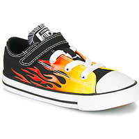 Shoes Girl Low top trainers Converse CHUCK TAYLOR ALL STAR 1V - OX  black / Yellow