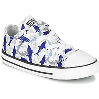 Shoes Boy Low top trainers Converse CHUCK TAYLOR ALL STAR 1V SHARK BITE - OX Blue / White