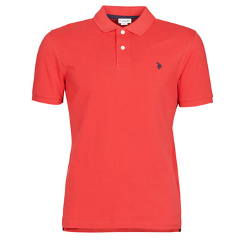 Clothing Men Short-sleeved polo shirts U.S Polo Assn. INSTITUTIONAL POLO Red