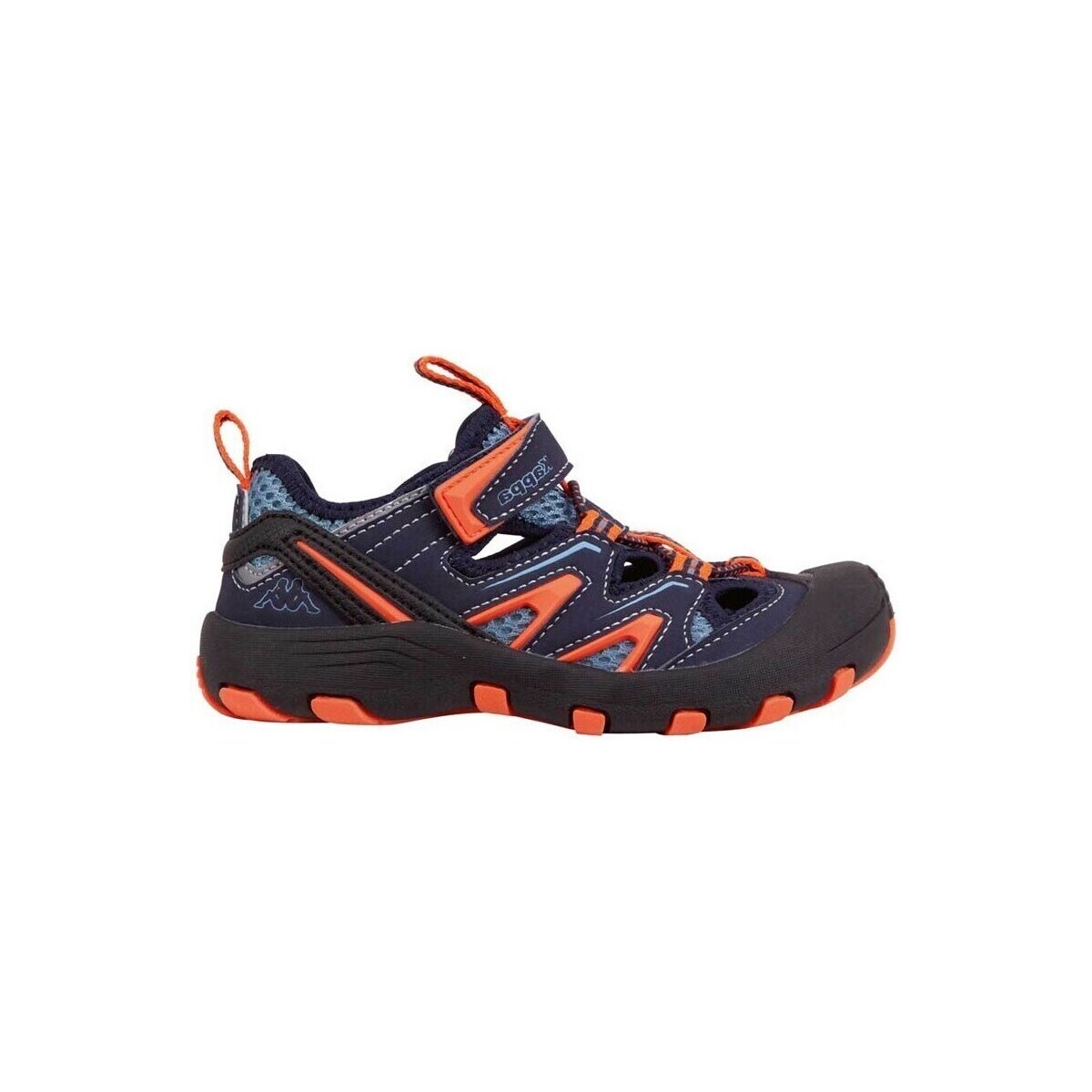 Shoes Children Sandals Kappa Reminder Graphite, Navy blue, Orange