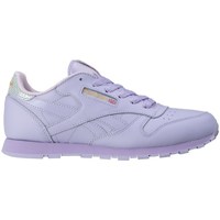 Shoes Children Low top trainers Reebok Sport Classic Leather Metallic Purple
