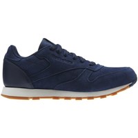 Shoes Children Low top trainers Reebok Sport CL Leather SG Navy blue