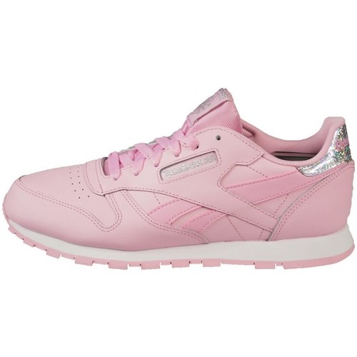 Shoes Children Low top trainers Reebok Sport Classic Leather Pastel Pink