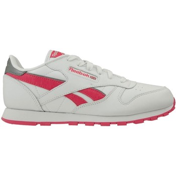 Shoes Children Low top trainers Reebok Sport CL Leather Reflect White, Pink
