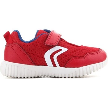 Shoes Children Low top trainers Geox B Waviness Red