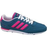 Shoes Women Low top trainers adidas Originals City Racer W Blue, Pink