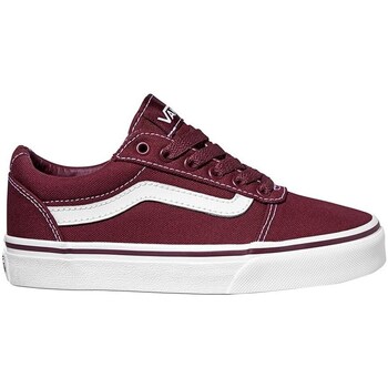 Shoes Low top trainers Vans YT Ward Port RO Burgundy, Red