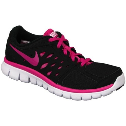 Shoes Children Low top trainers Nike Flex 2013 RN GS Pink, Black