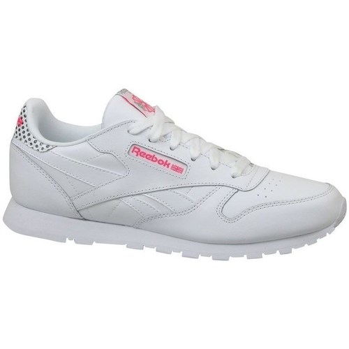 Shoes Children Low top trainers Reebok Sport CL Leather Girl Squad White