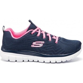 Shoes Women Low top trainers Skechers Graceful Get Connected Navy blue