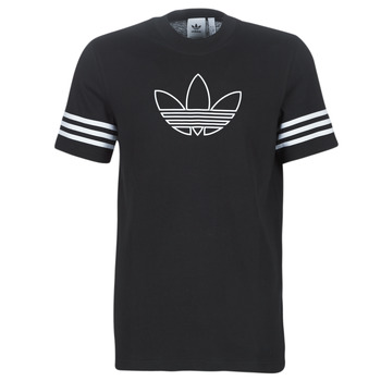 Adidas  OUTLINE TEE  men's T shirt in Black