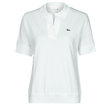 Clothing Women Short-sleeved polo shirts Lacoste BERRY White