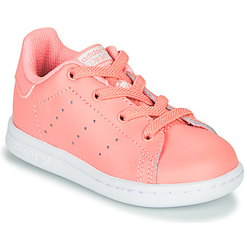 Shoes Girl Low top trainers adidas Originals STAN SMITH EL I Pink
