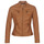 Clothing Women Leather jackets / Imitation leather Moony Mood PUIR Camel