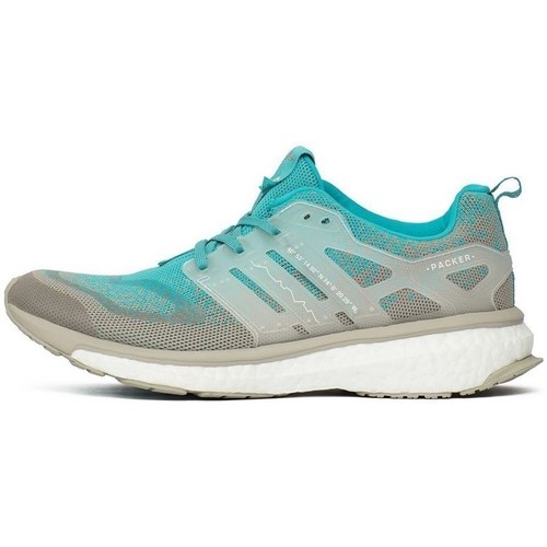 Shoes Men Low top trainers adidas Originals Consortium Energy Boost Mid SE X Packer Shoes Solebox Turquoise, Grey