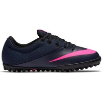 Shoes Children Football shoes Nike Mercurialx Pro Pink, Navy blue
