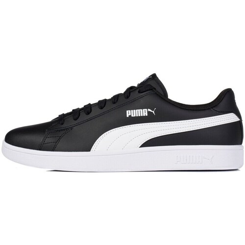 Shoes Men Low top trainers Puma Smash V2 L Black, White