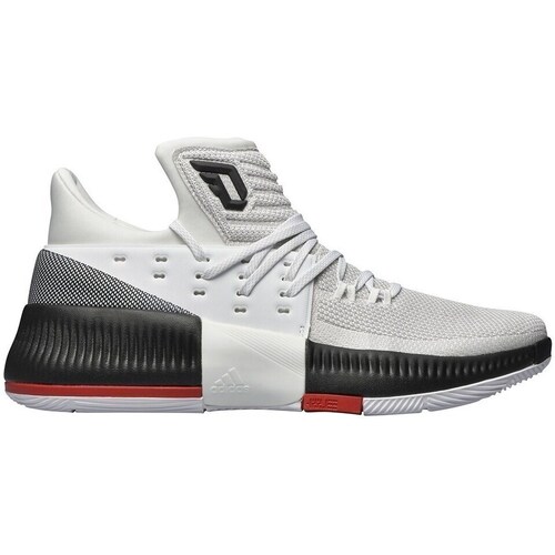 Shoes Men Basketball shoes adidas Originals D Lillard 3 White, Black, Grey