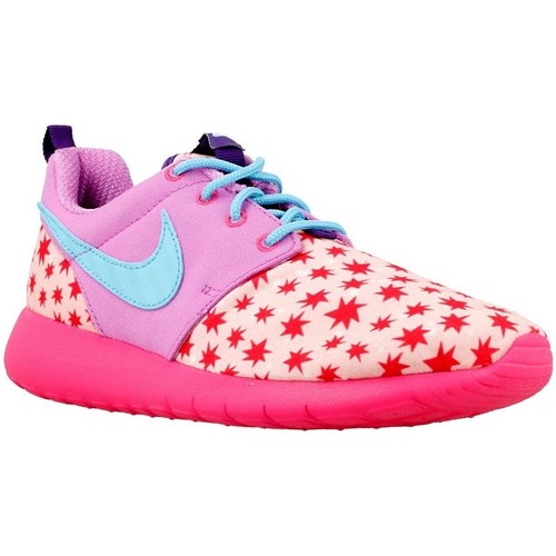 Shoes Children Low top trainers Nike Roshe One Print GS Red, Blue, Pink
