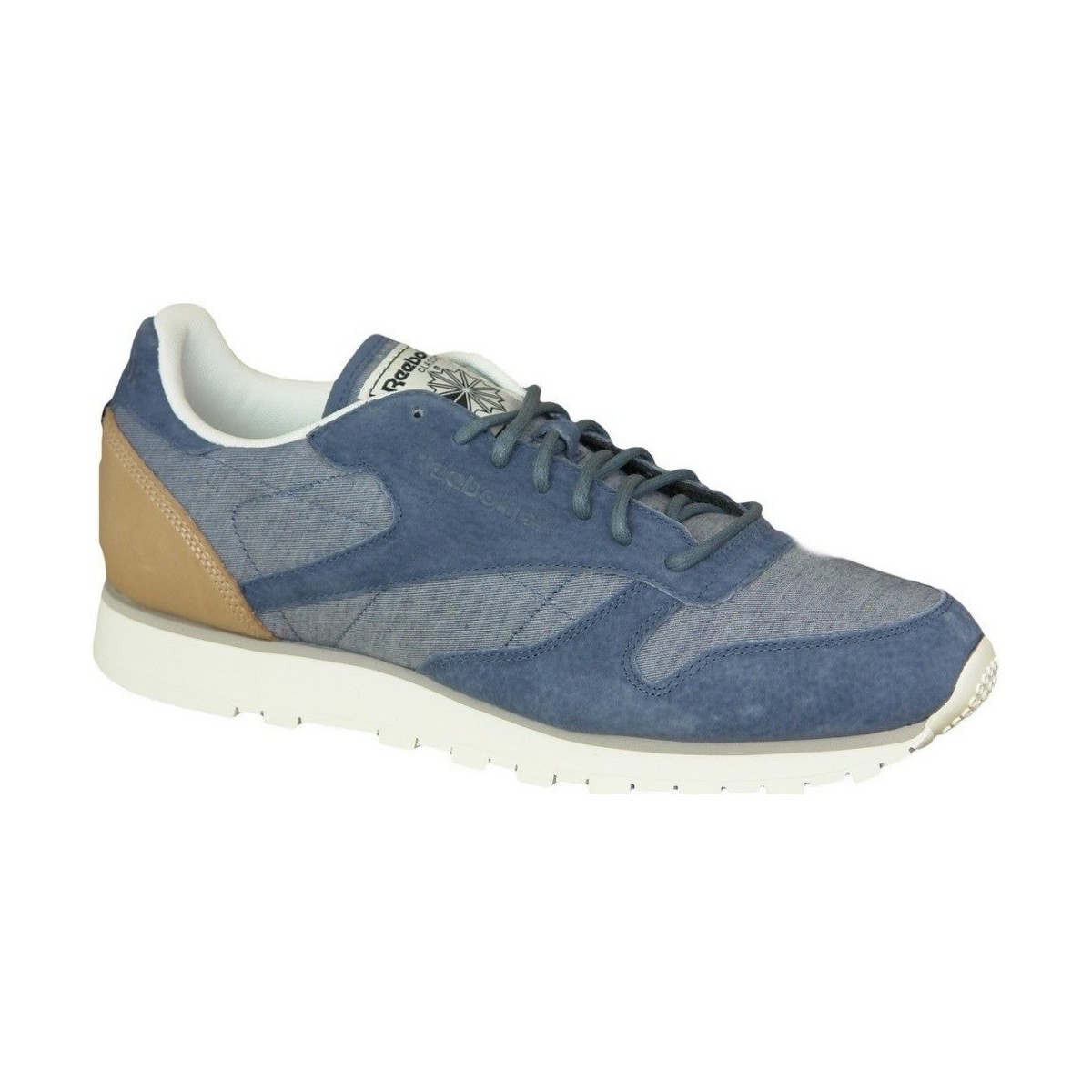 Shoes Men Low top trainers Reebok Sport CL Leather Fleck Blue, Grey