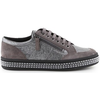 Shoes Women Low top trainers Geox D Leelue Brown, Silver